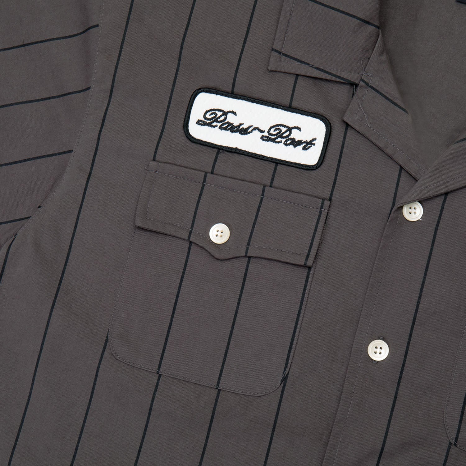 Pass~Port 'Striped Casual' T-Shirt (Tar)