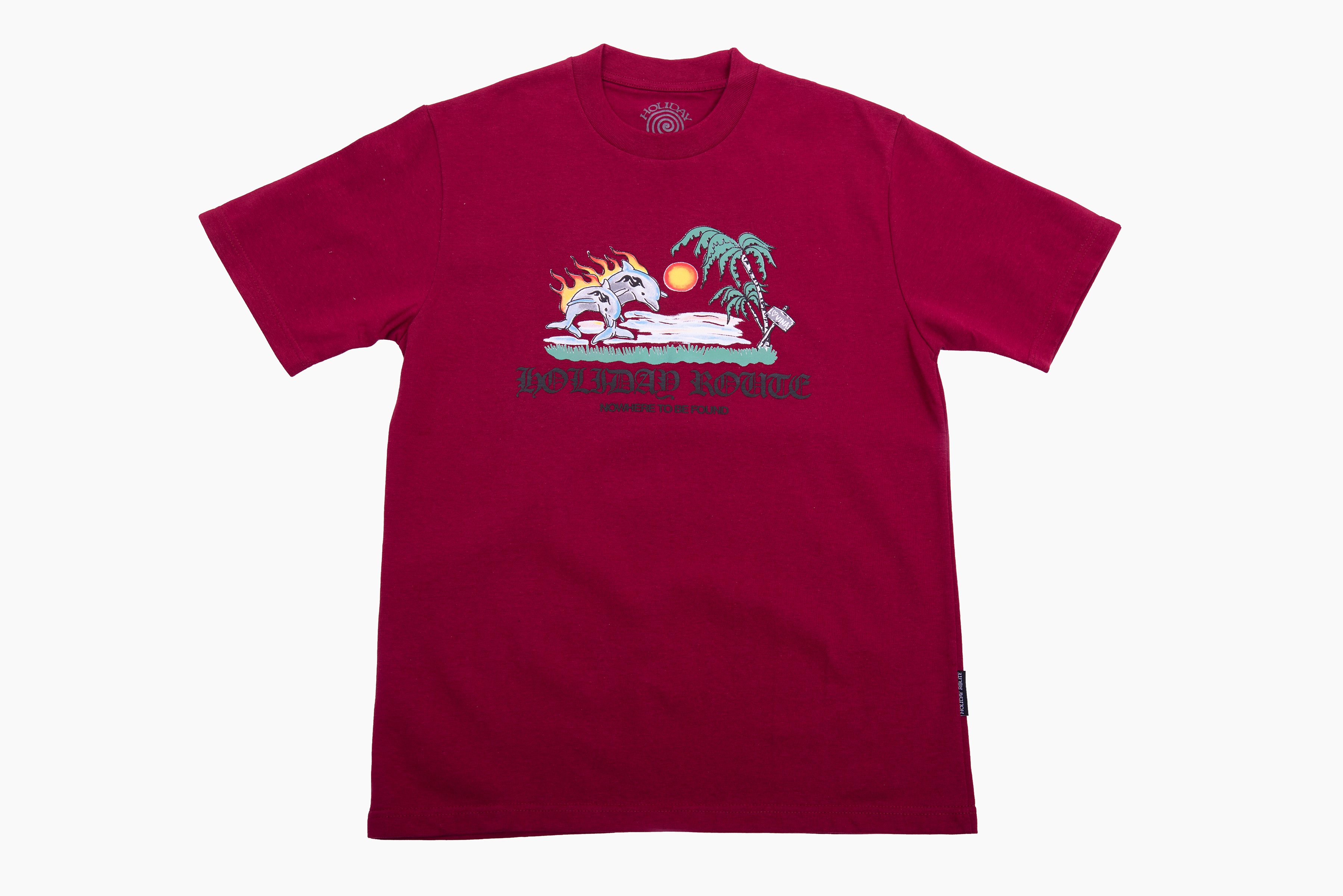 Holiday Route 'Lovina' T-Shirt (Red Maroon)