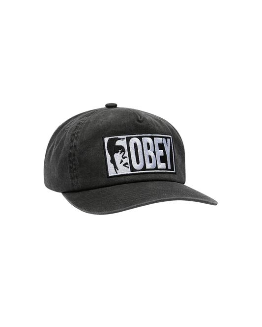 OBEY HALF ICON PIGMENT HAT (PIGMENT BLACK)