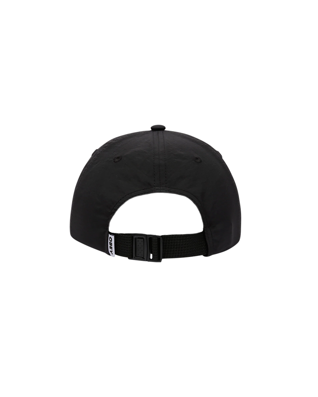OBEY 'Script Nylon Strapback' Hat (Black)