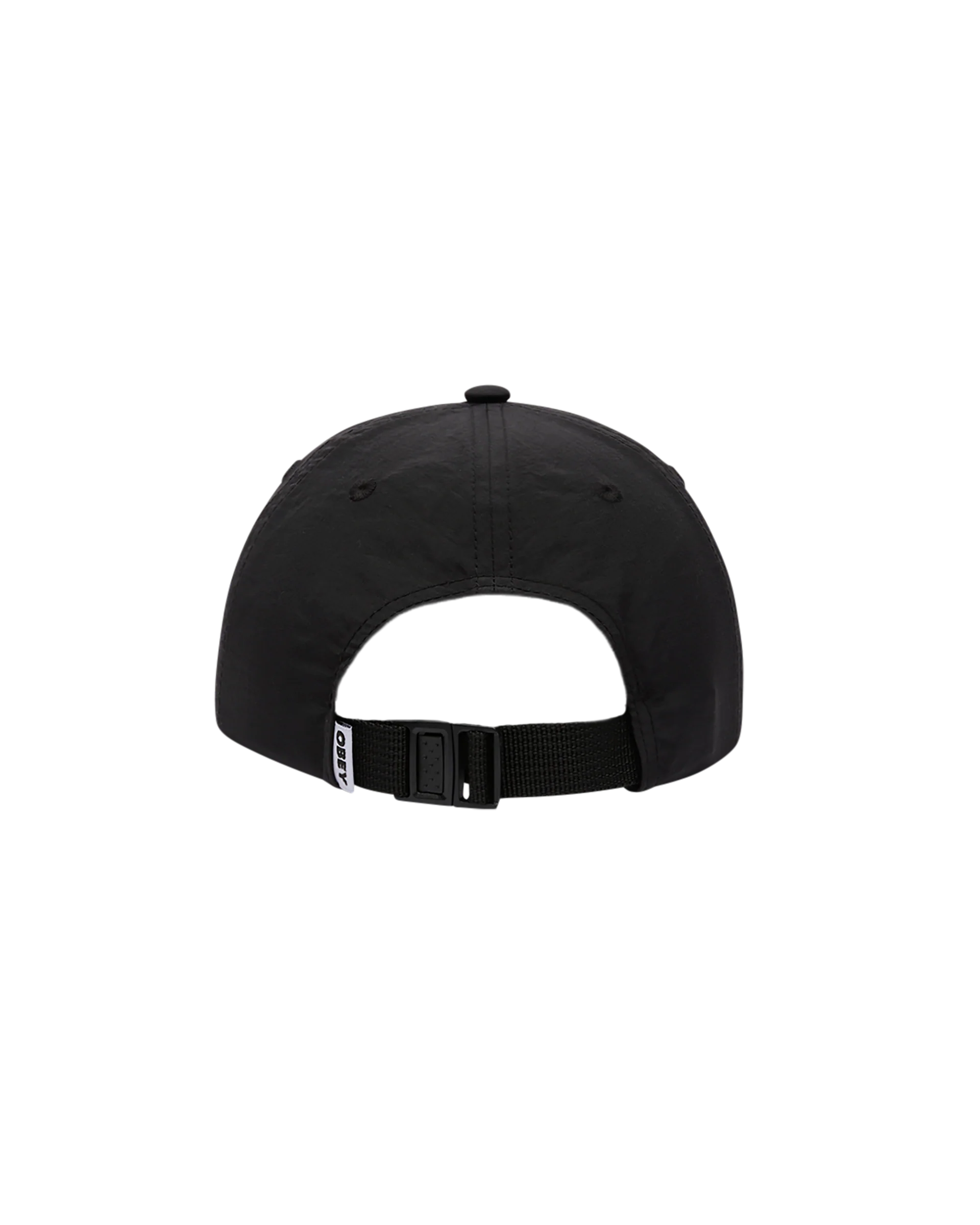 OBEY 'Script Nylon Strapback' Hat (Black)