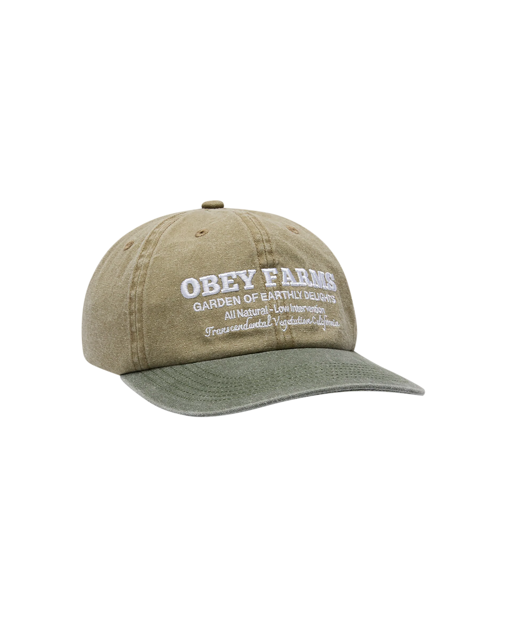 OBEY 'Farms Pigment Strapback' Hat (Pigment Khaki Multi)