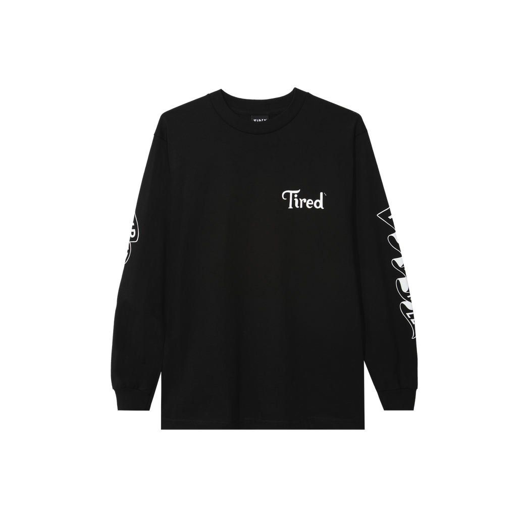 Tired Skateboards 'Tired As Hell' Long Sleeve T-Shirt (Black)