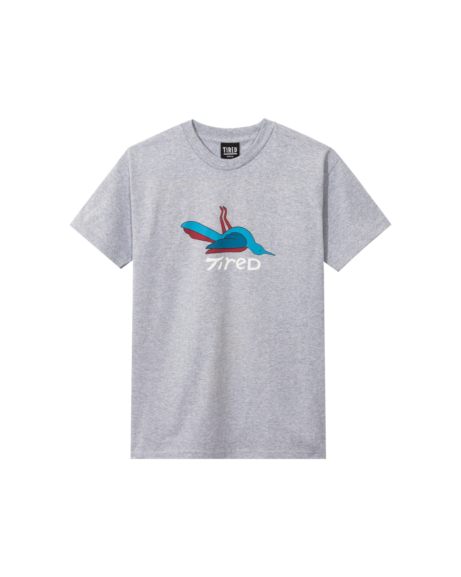 Tired Skateboards 'Bird' T-Shirt (Grey)