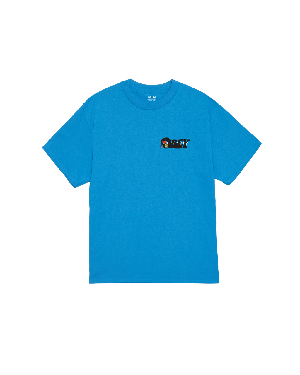 OBEY 'Earth Drop Out Classic' T-Shirt (Azure Blue)