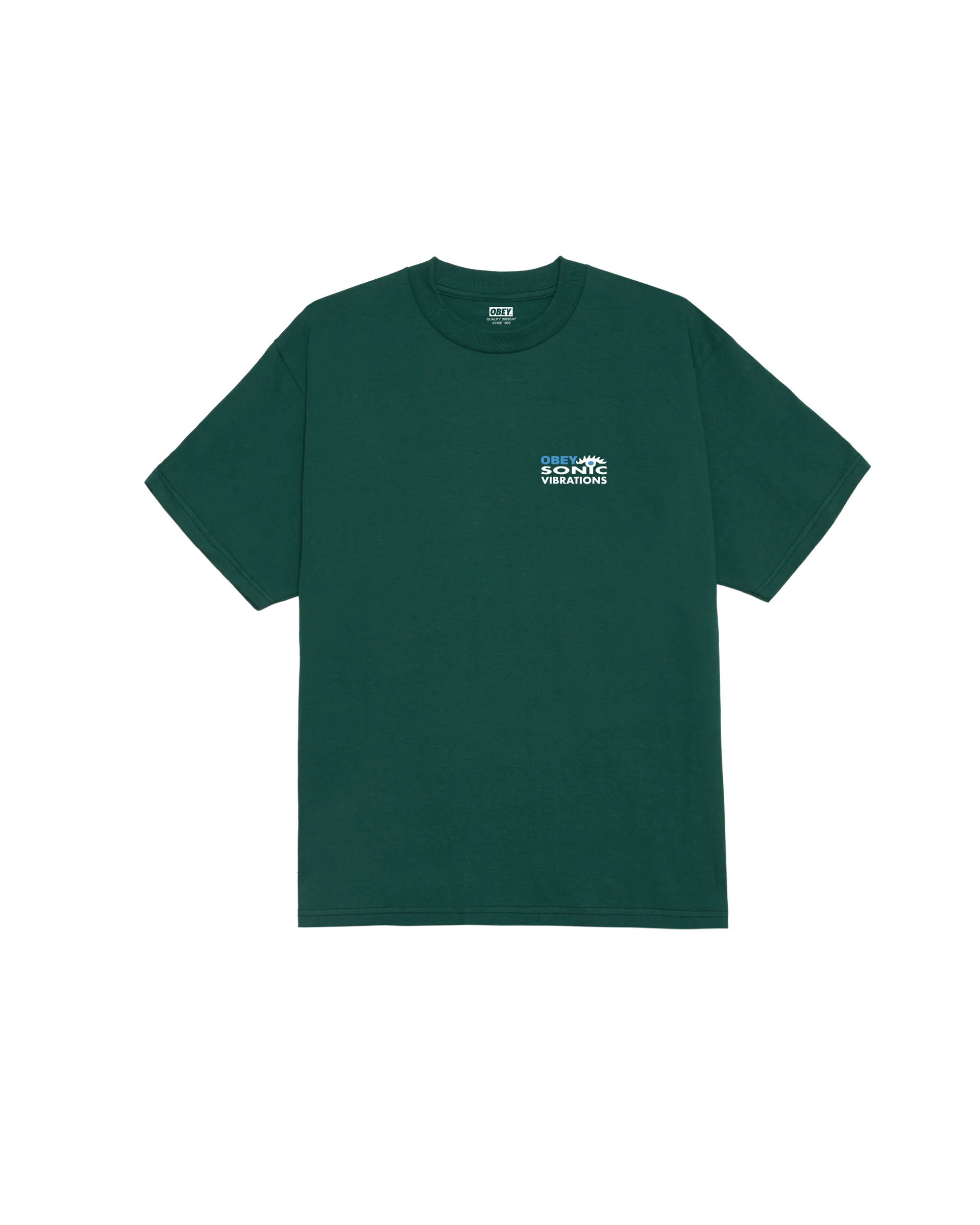 OBEY 'Sonic Vibrations Classic' T-Shirt (Rain Forest)