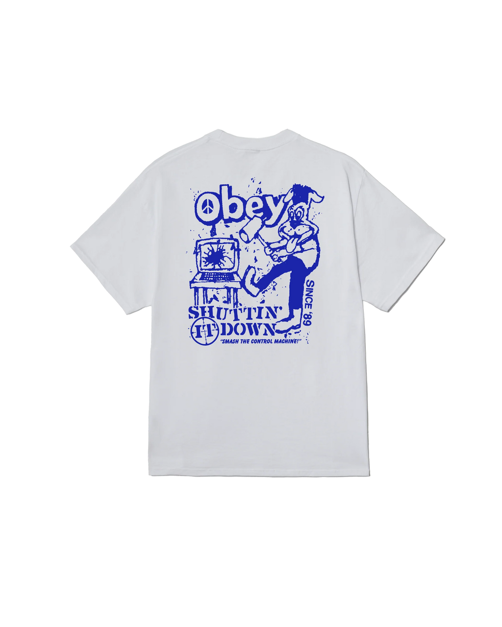 OBEY 'Smash The Control Machine Classic' T-Shirt (White)