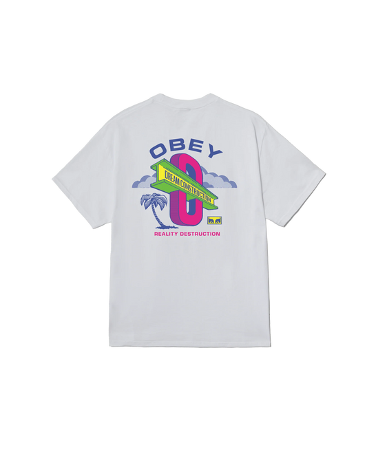OBEY DREAM CONSTRUCTION CLASSIC T-SHIRT (WHITE)