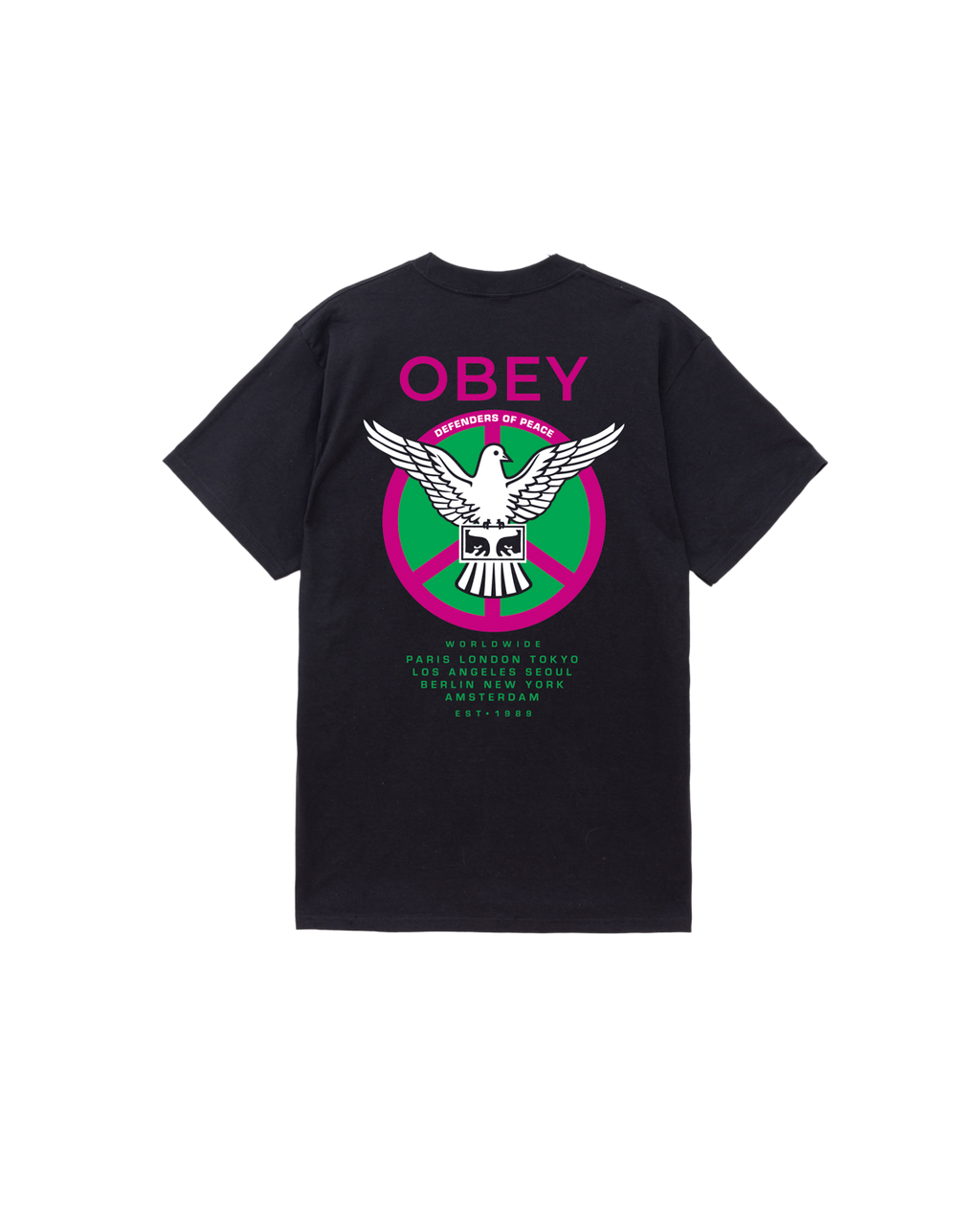 OBEY 'Peace Defenders Classic' T-Shirt (Black)