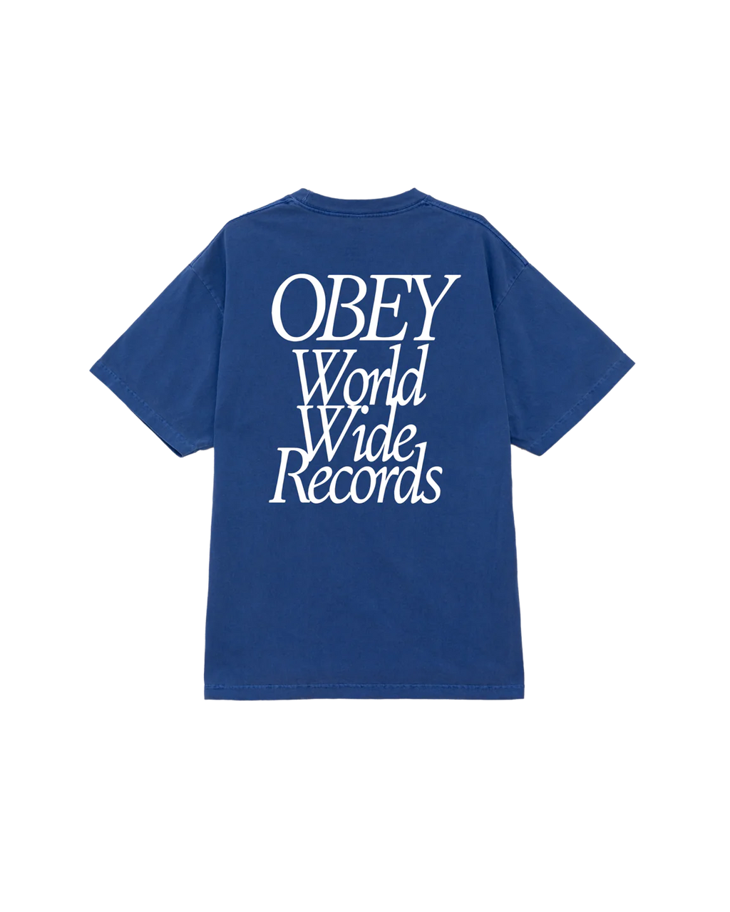 OBEY 'Records Pigment Box' T-Shirt (Pigment Electric Indigo)