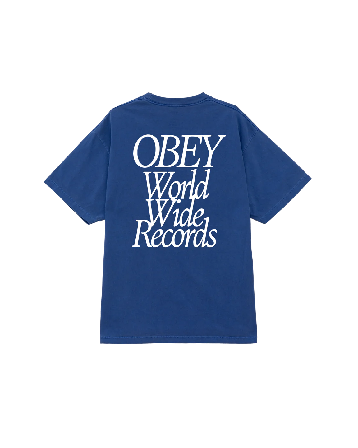 OBEY 'Records Pigment Box' T-Shirt (Pigment Electric Indigo)