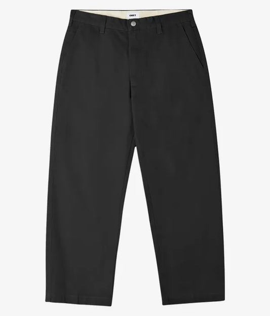 OBEY Bigwig Chino Pants (Washed Black)