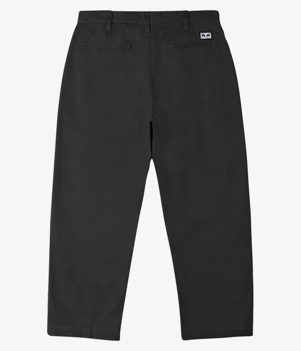 OBEY Bigwig Chino Pants (Washed Black)