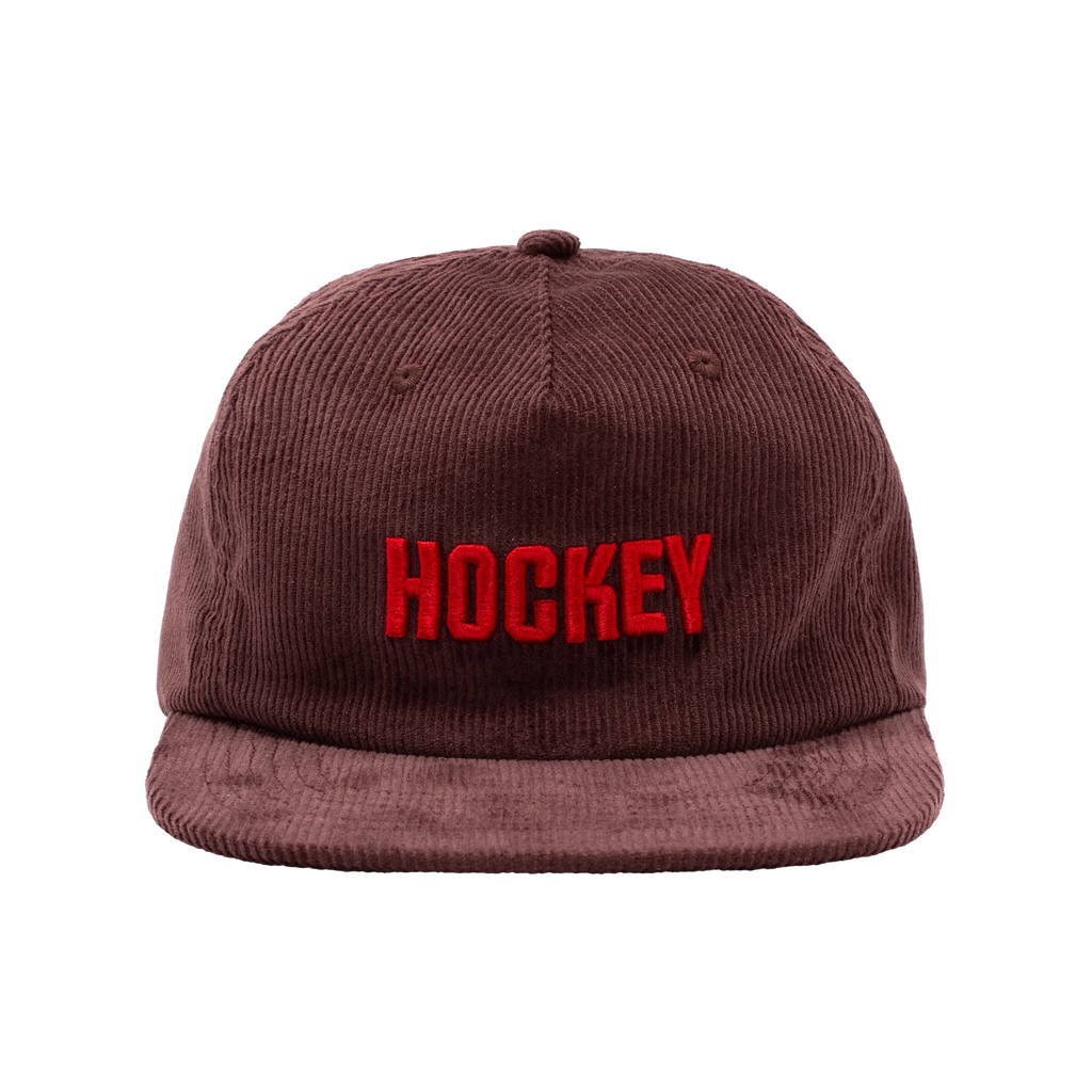 Hockey 'Corduroy 5 Panel' Hat (Brown)