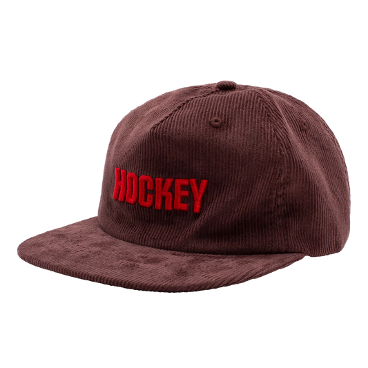 HOCKEY Corduroy 5 Panel Cap (Brown)