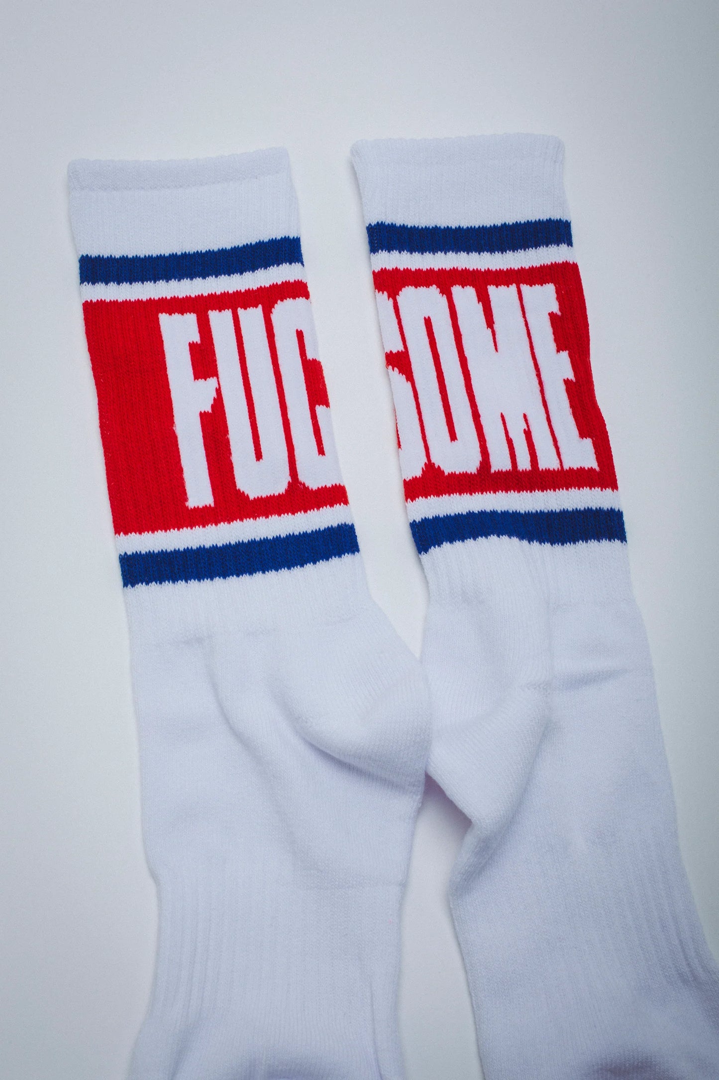 FA WORLD ENTERTAINMENT Big Stripe Sock (White/Red)