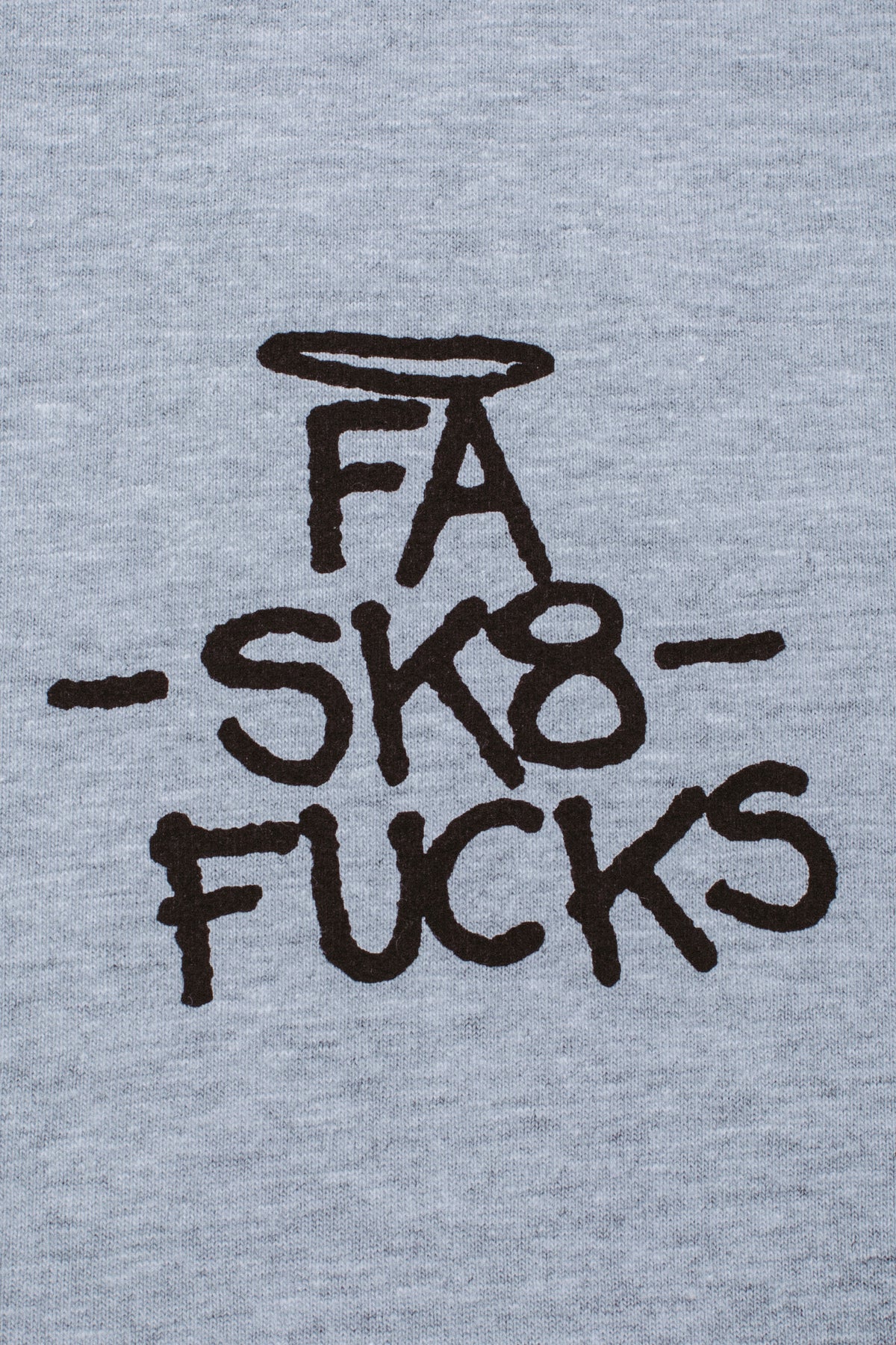 FA WORLD ENTERTAINMENT SK8 Fucks Short Sleeve Tee (Heather Grey)