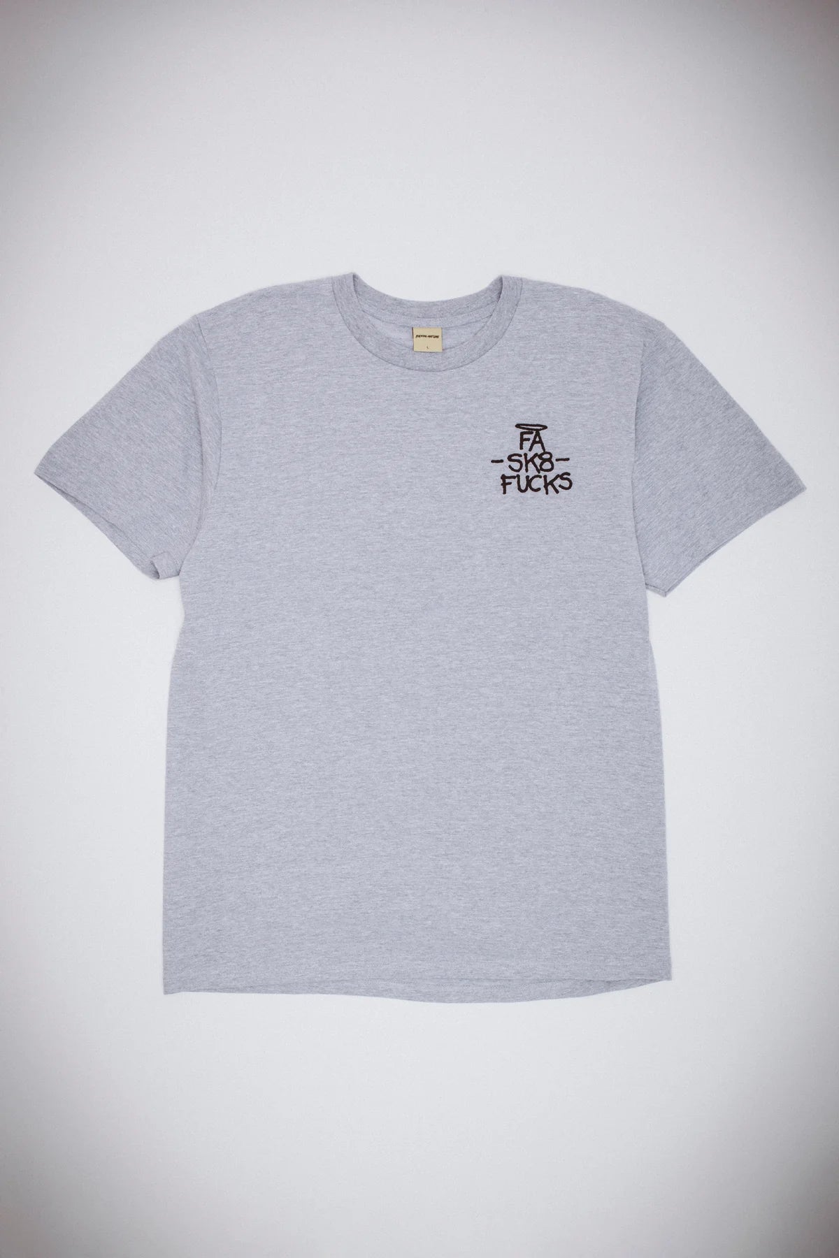 FA WORLD ENTERTAINMENT SK8 Fucks Short Sleeve Tee (Heather Grey)