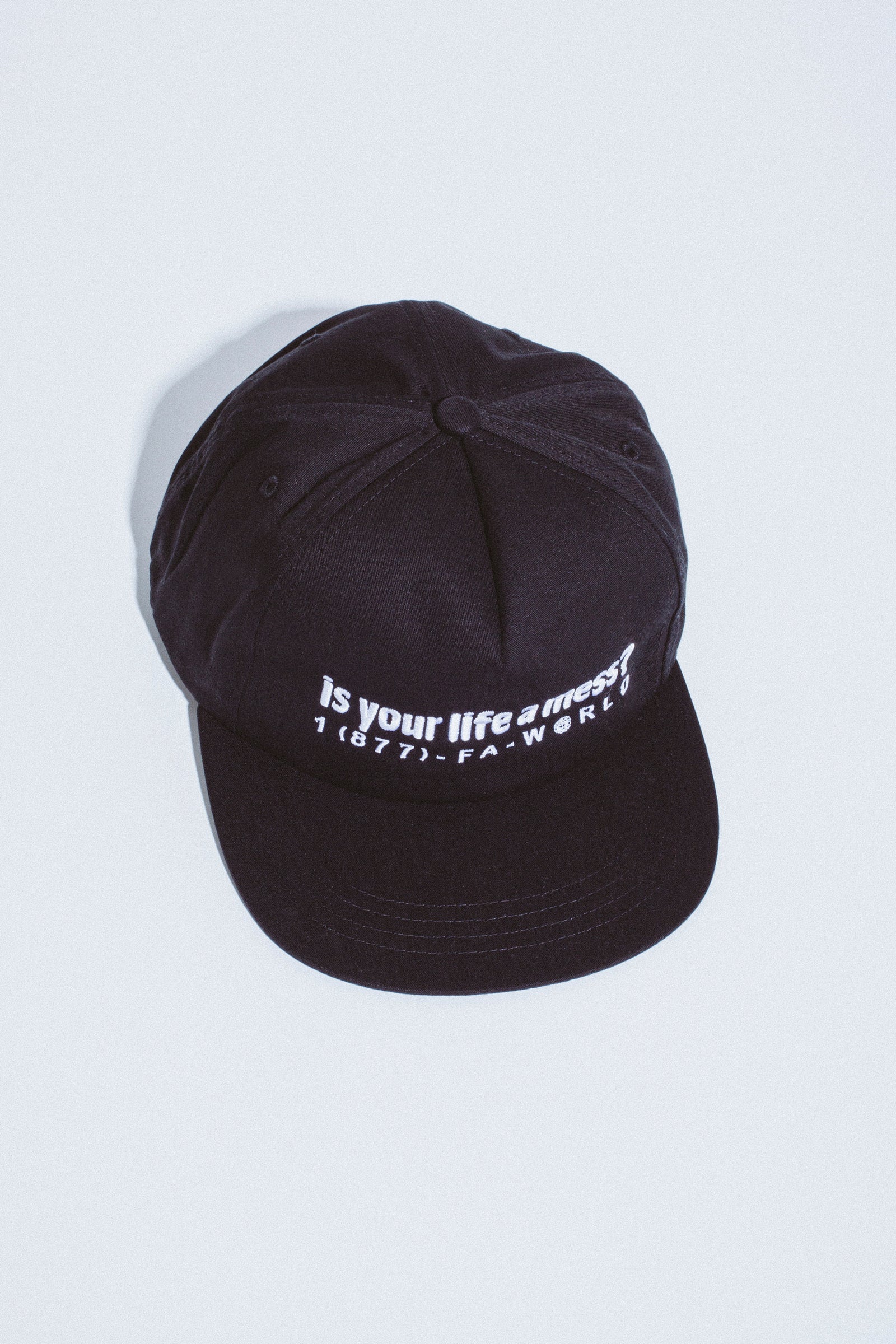 FA World Entertainment 'Is Your Life A Mess?' 6 Panel Snapback (Black)