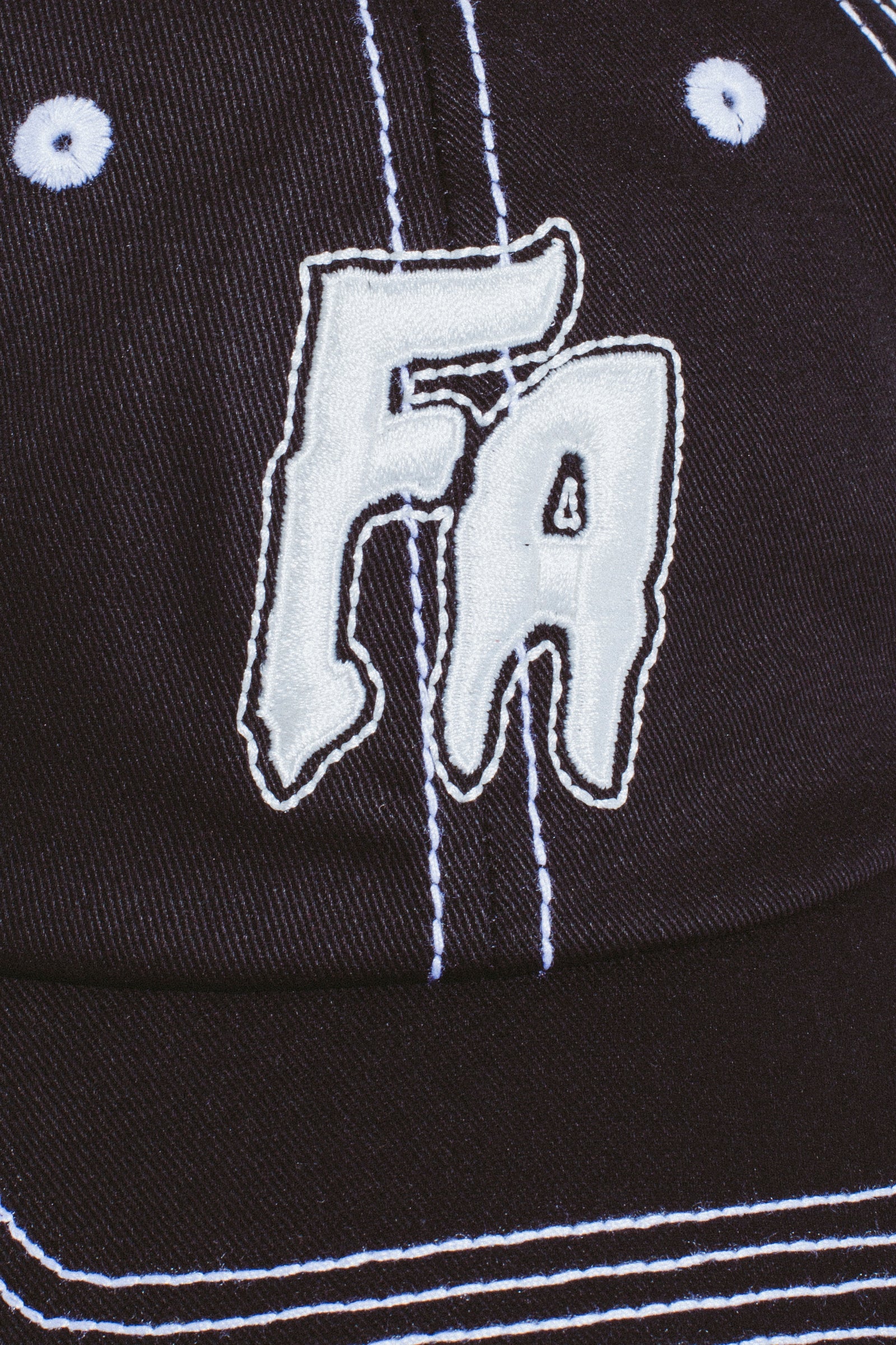 FA World Entertainment 'Seduction Contrast Stitch' 6 Panel Hat (Black)