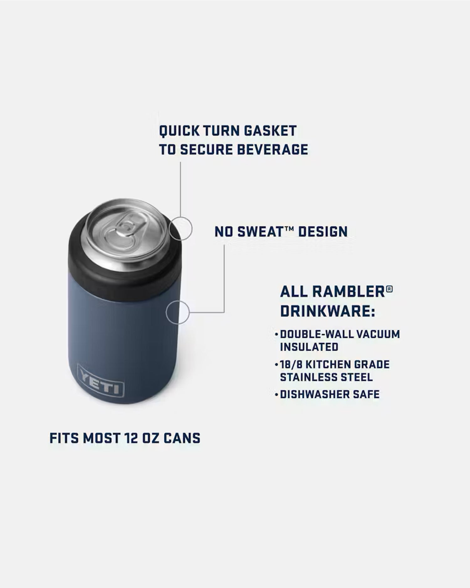 YETI 'Rambler Colster 2.0' Can Cooler (Tropical Pink)
