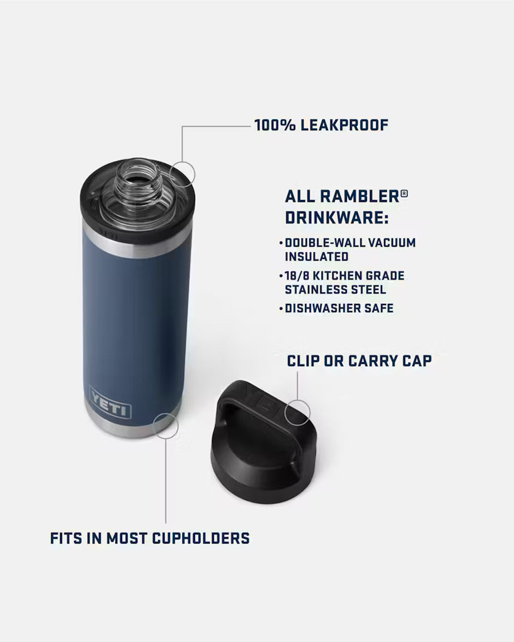YETI 'Rambler 18 OZ' Water Bottle with Chug Cap (Desert Bloom)