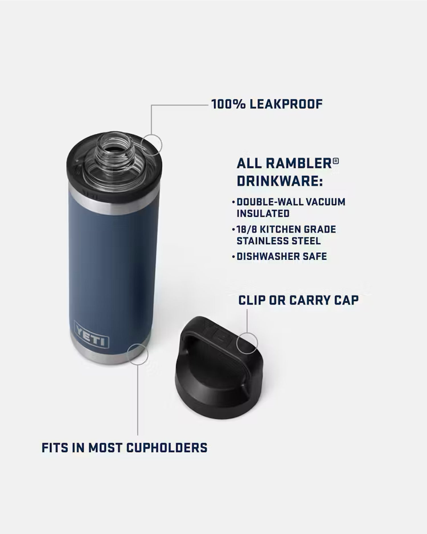 YETI 'Rambler 18 OZ' Water Bottle with Chug Cap (Desert Bloom)