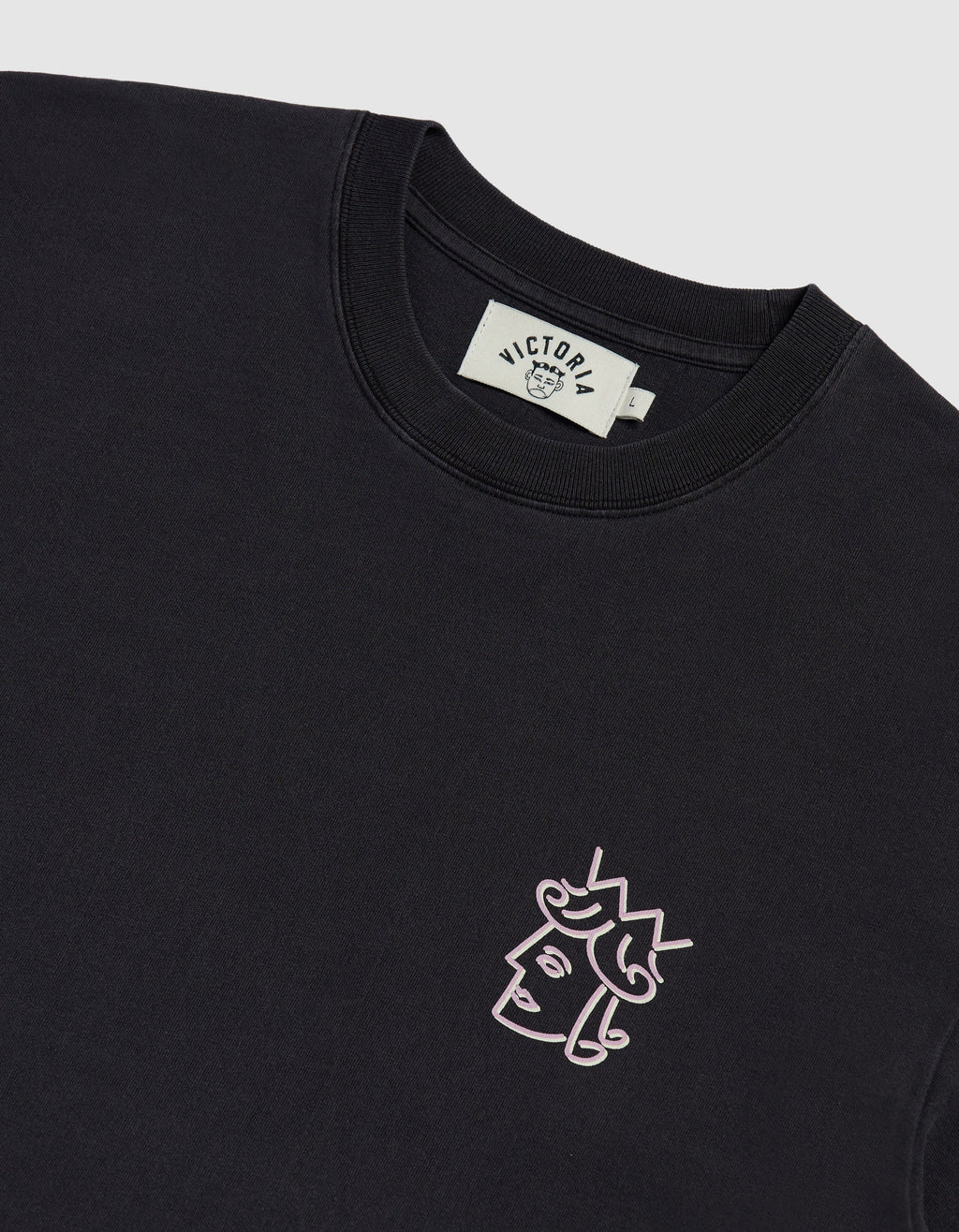 VICTORIA 'Cabaret' T-Shirt (Washed Black)