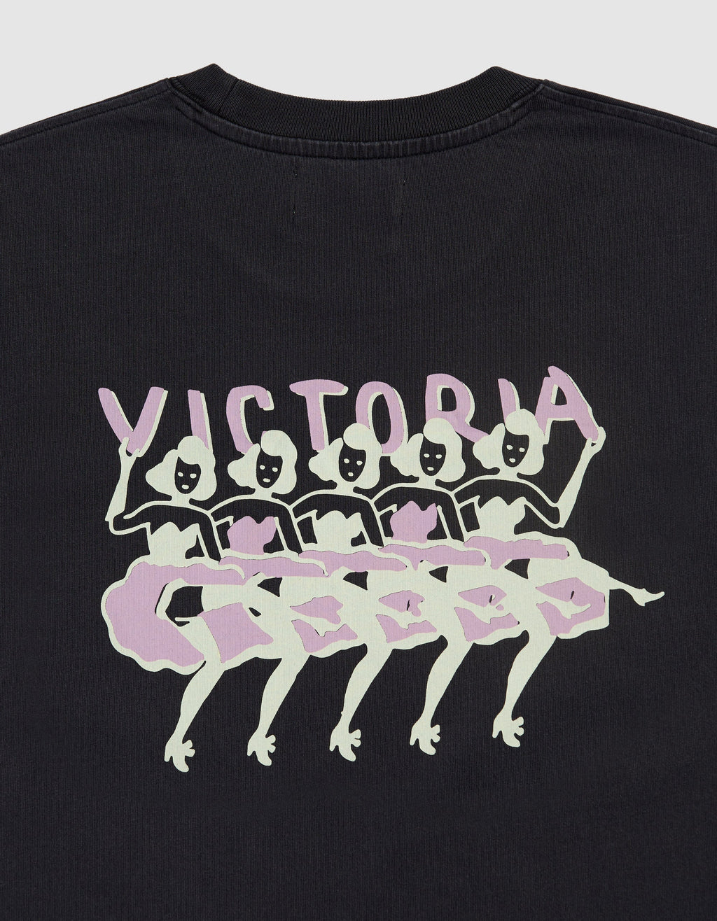 VICTORIA 'Cabaret' T-Shirt (Washed Black)