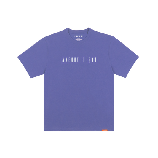 Avenue & Son "Phantom Logo Tee" (Purple/White)