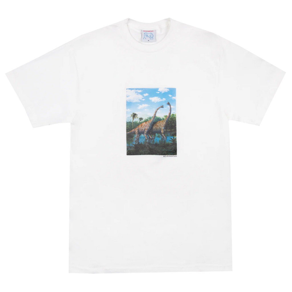 Sci-Fi Fantasy 'Dino' T-Shirt (White)