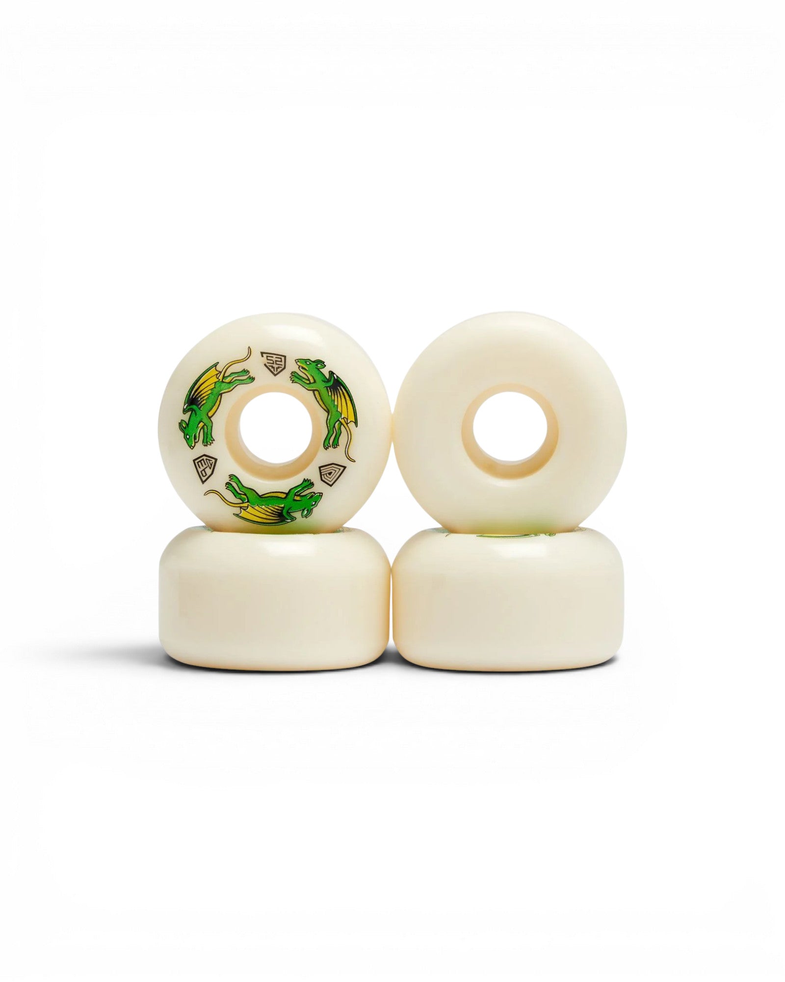 Powell Peralta 52mm (97A) 'Nano Rats Dragon Formula' Wheels (White)