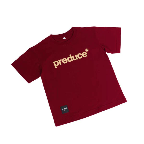 Preduce Skateboards 'Kids Logo' T-Shirt (Deep Red/Sand)