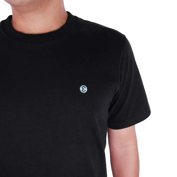 Preduce Skateboards 'Small E Two-Tone Embroidered' T-Shirt (Black/Green/White)