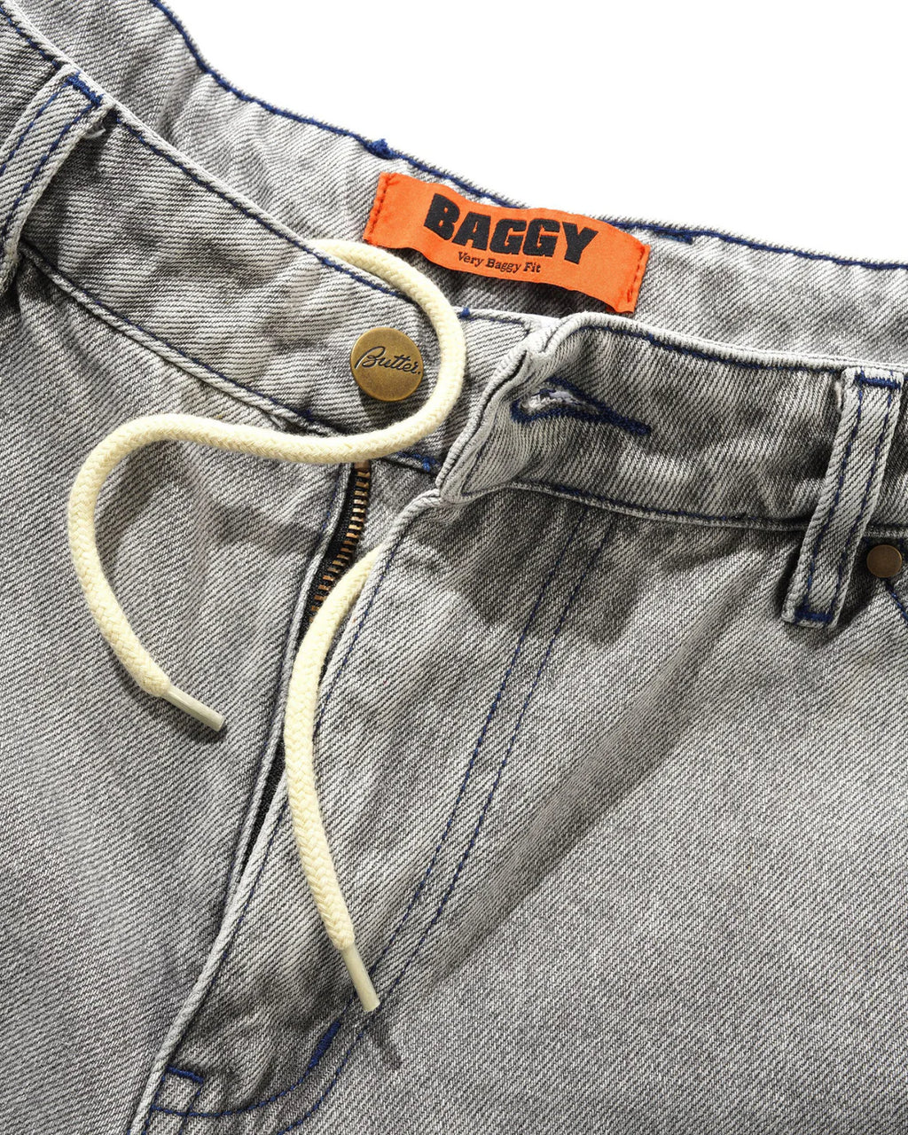 Butter Goods 'Encounter' Denim Jeans (Washed Soft Grey)