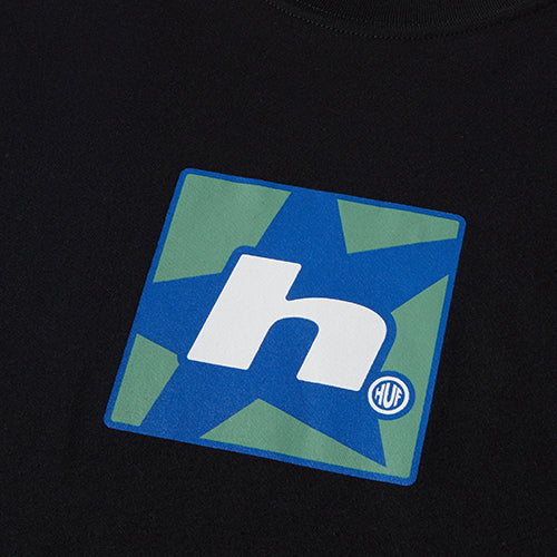 HUF WORLDWIDE H STAR S/S TEE BLACK