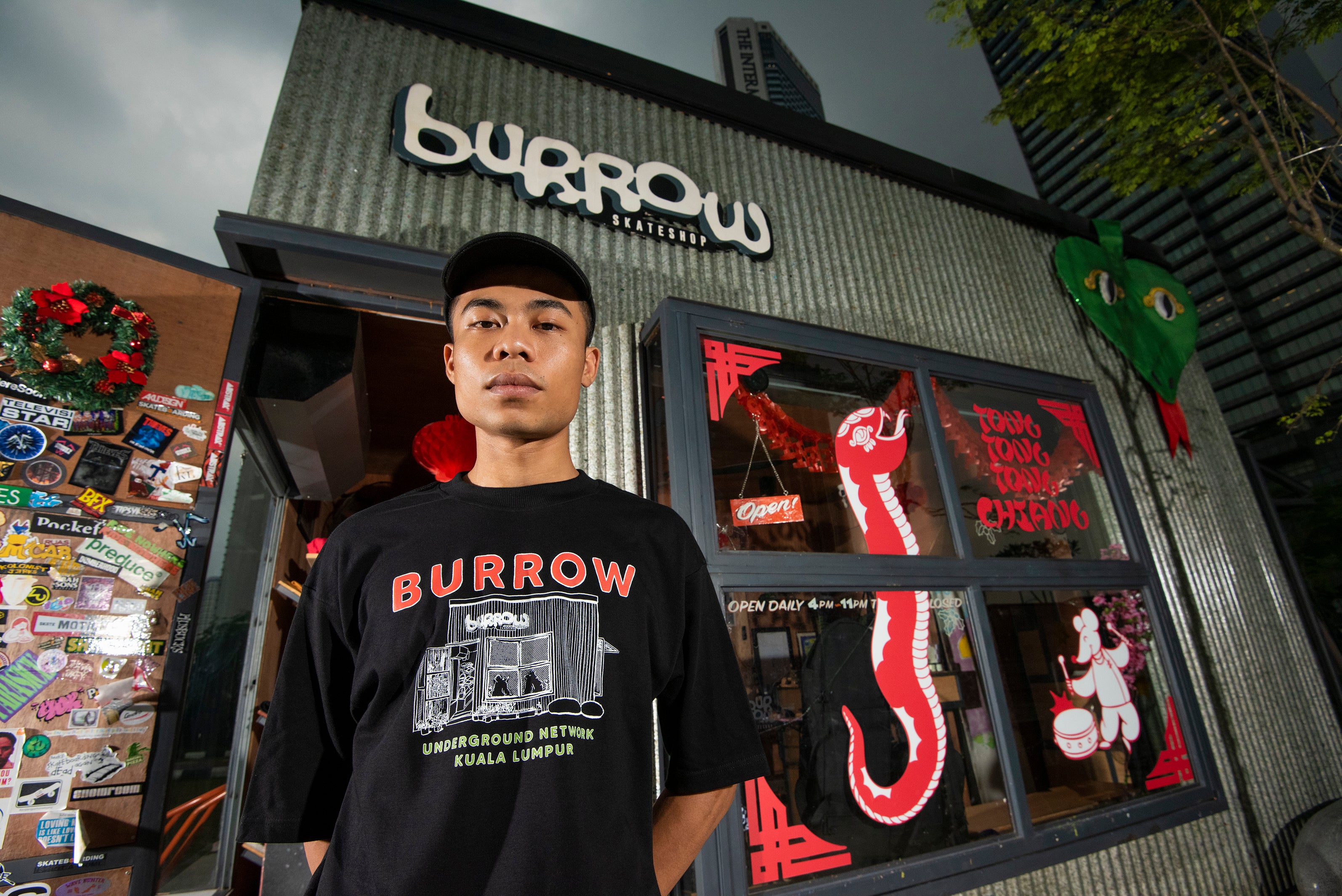 Burrow 'AP Shop' T-Shirt (Black)