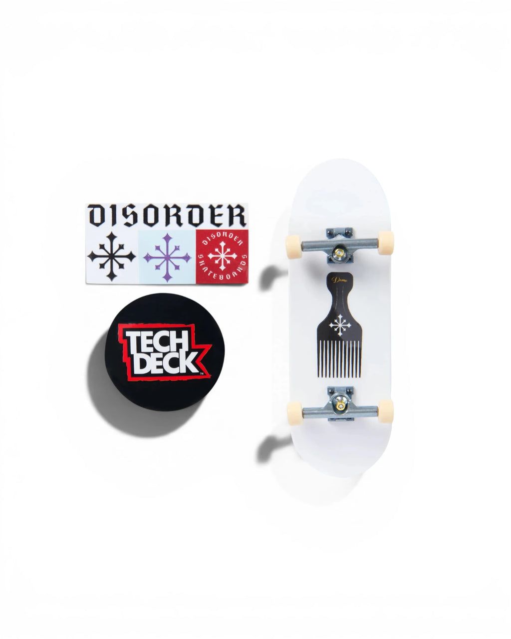 Tech Deck 'Disorder Skateboards (Domo Waka) Hair Comb' Fingerboard