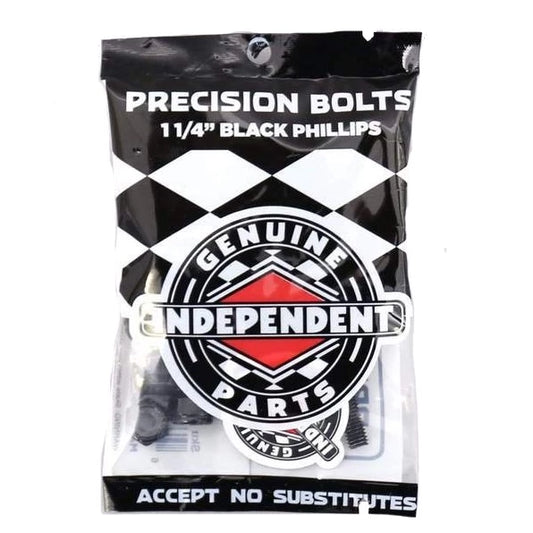 Independent Phillips Cross Bolt Black Nuts and Bolts 1.25" Hardware