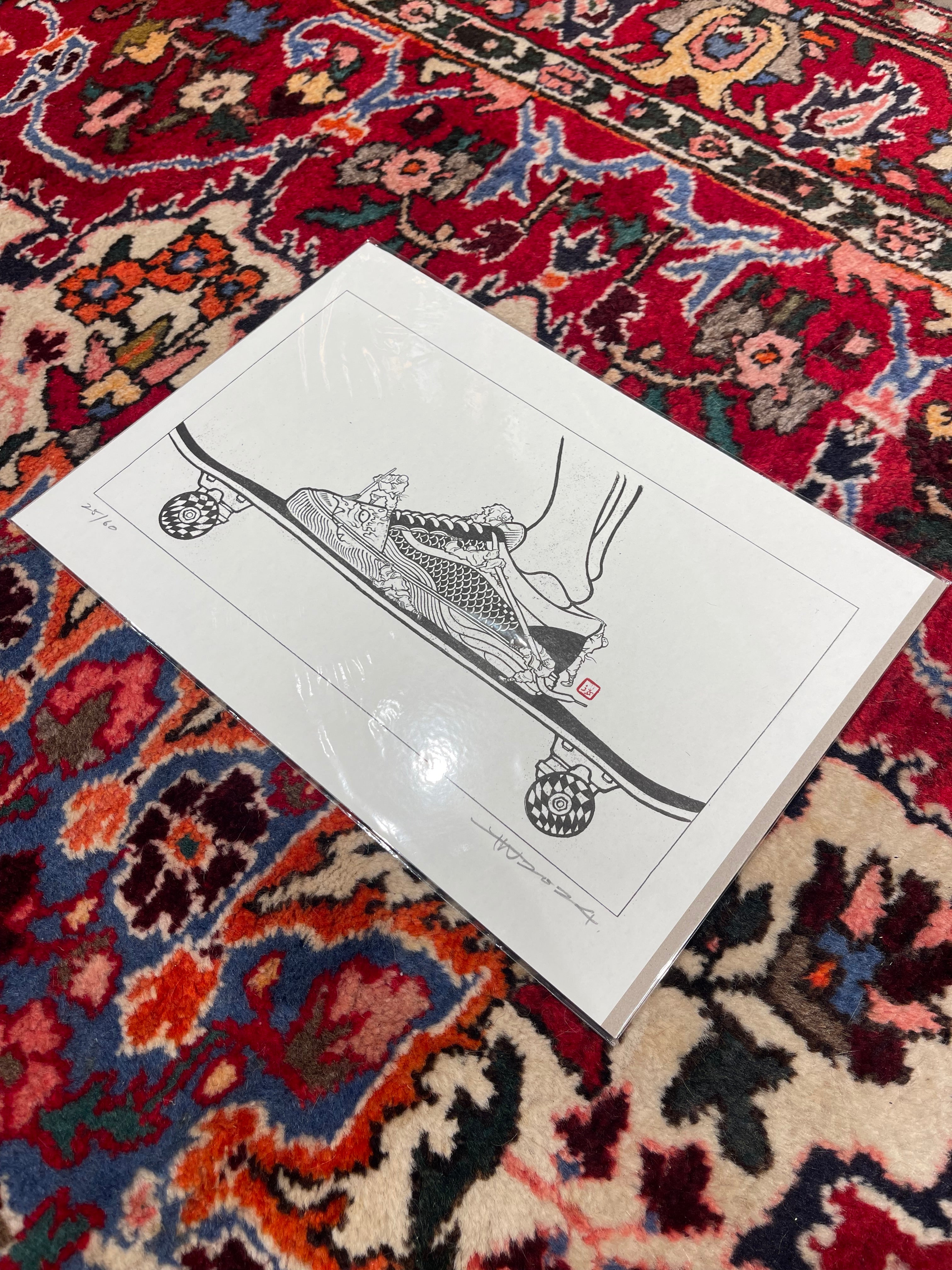 Temple Of Skate Custom Culture Risograph A3 Print