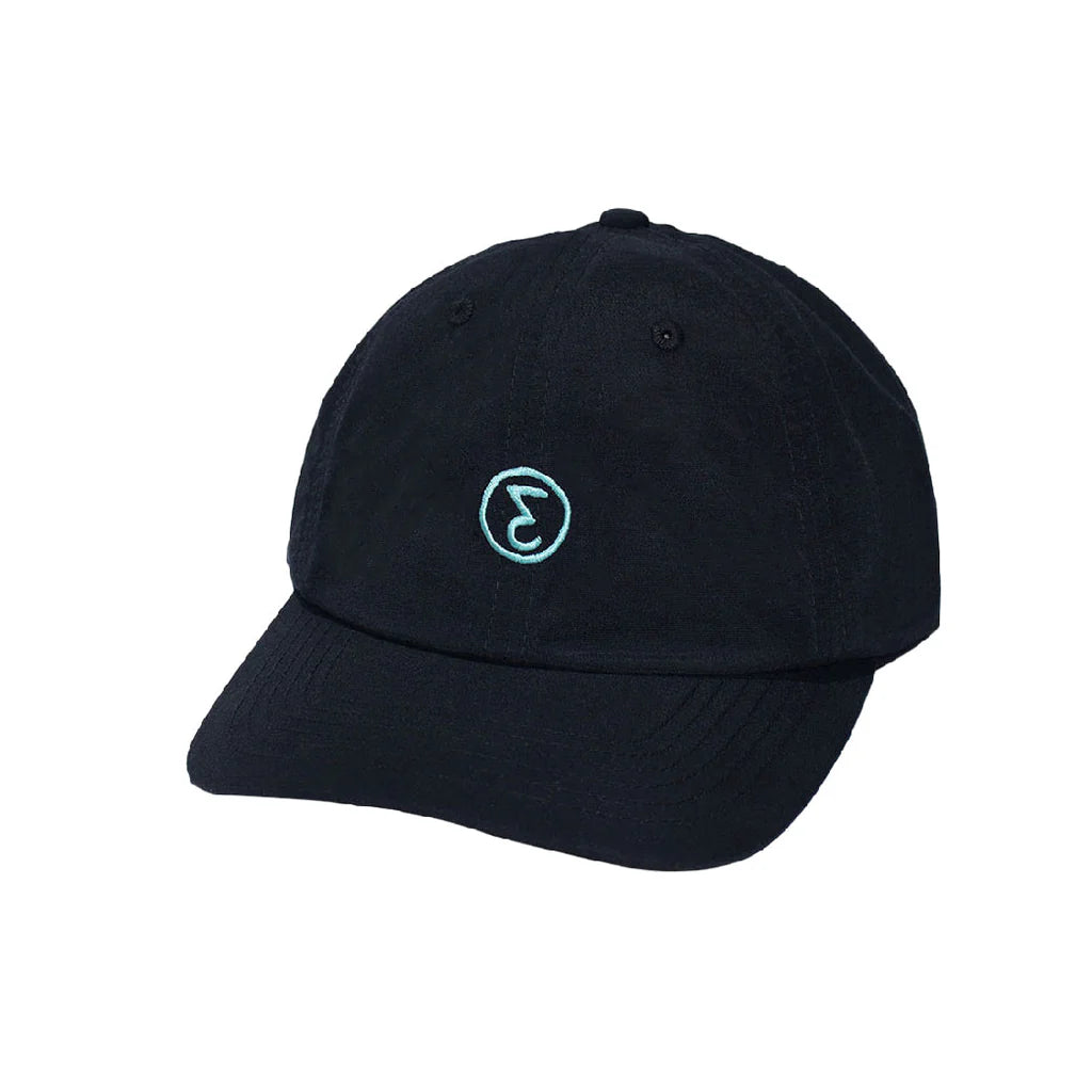 Preduce 6 Panel Outline Unstructured Hat (Black)