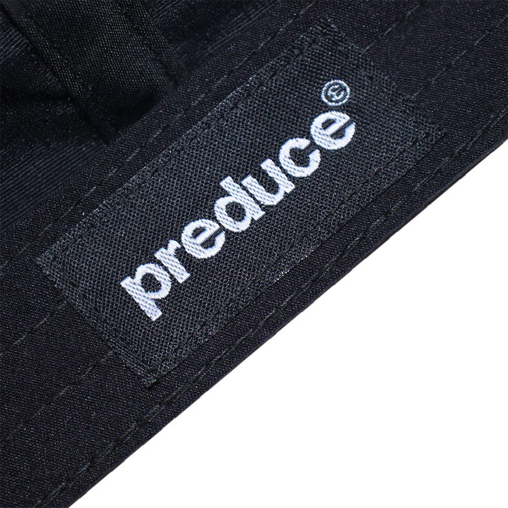 Preduce 6 Panel Outline Unstructured Hat (Black)