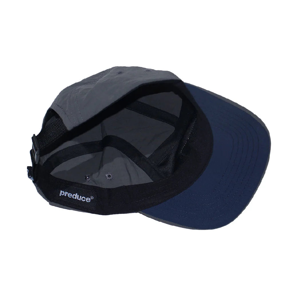 Preduce Bangkok Label Racer Hat (Grey/Midnight Blue)