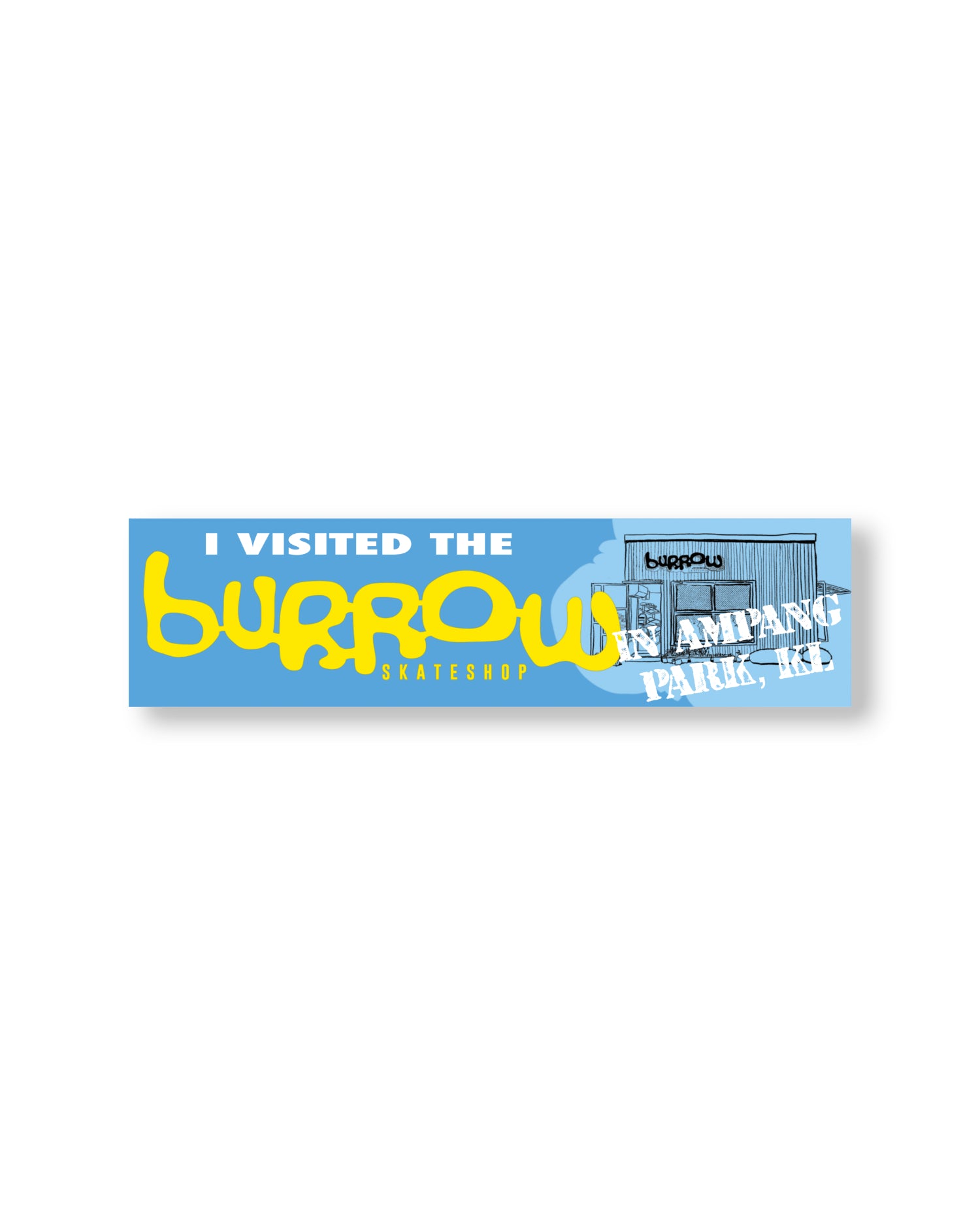 Burrow 'I Visited Burrow in Ampang Park' Bumper Sticker