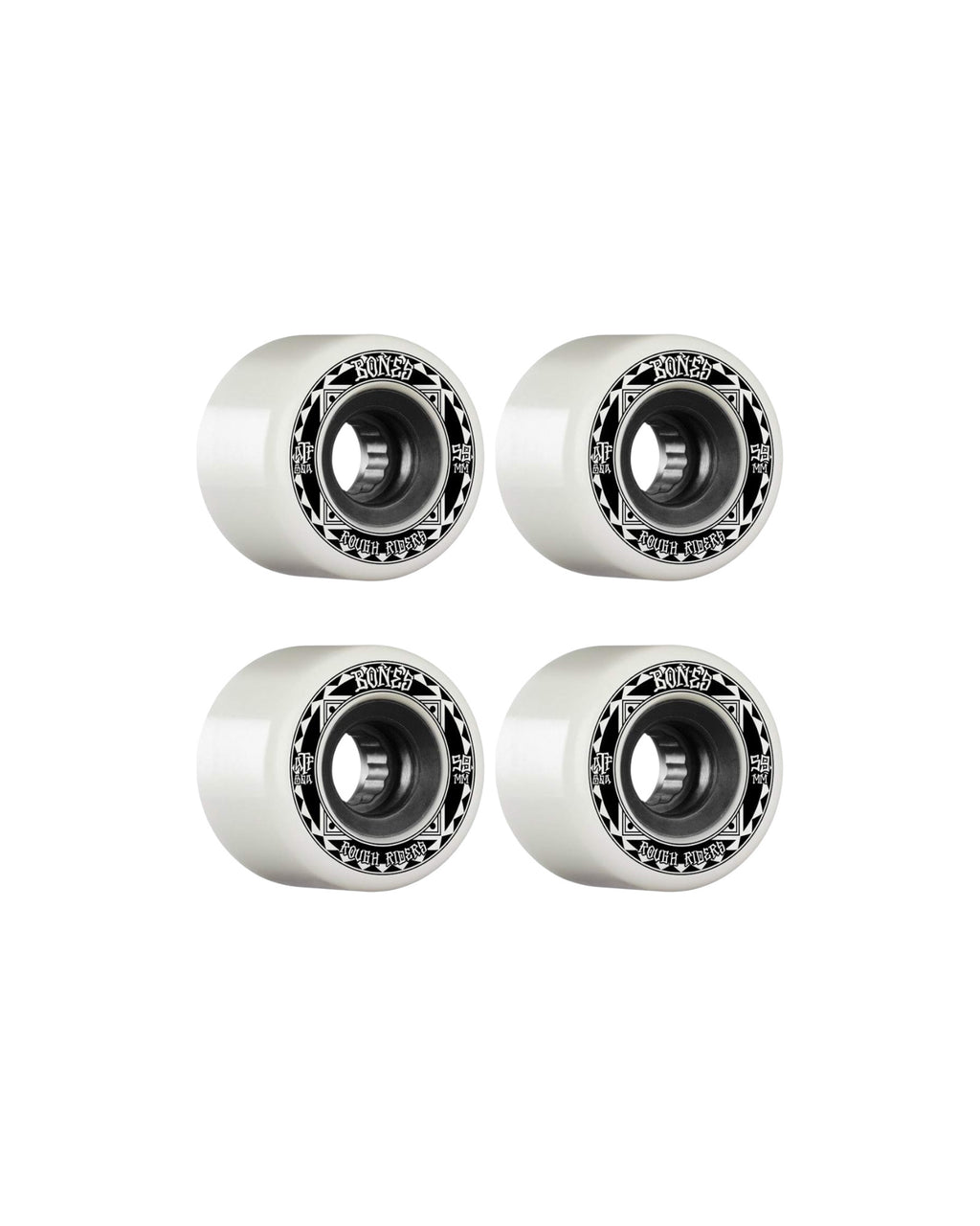 Bones 59mm (80a) 'ATF Rough Riders' Wheels (White)