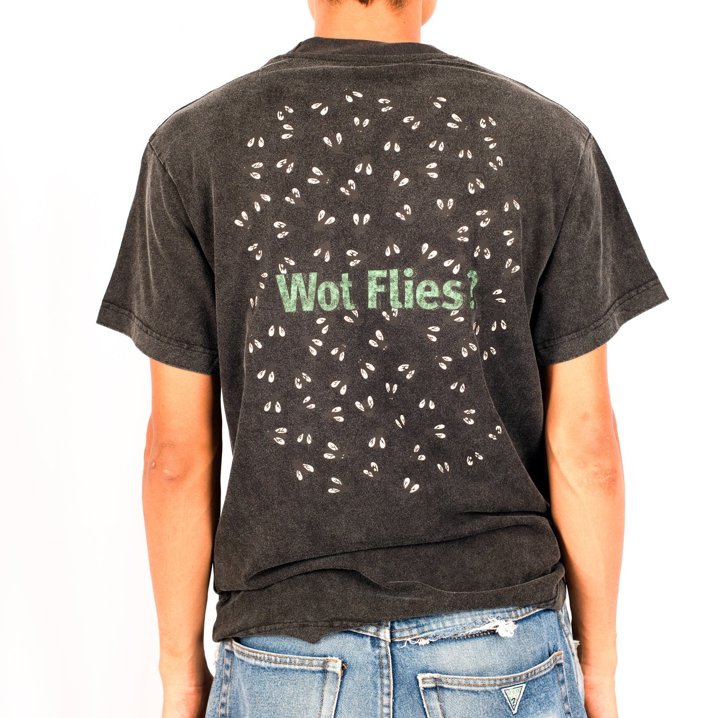 Pass~Port Skateboards: Wot Flies Tee (BLACK ACID)