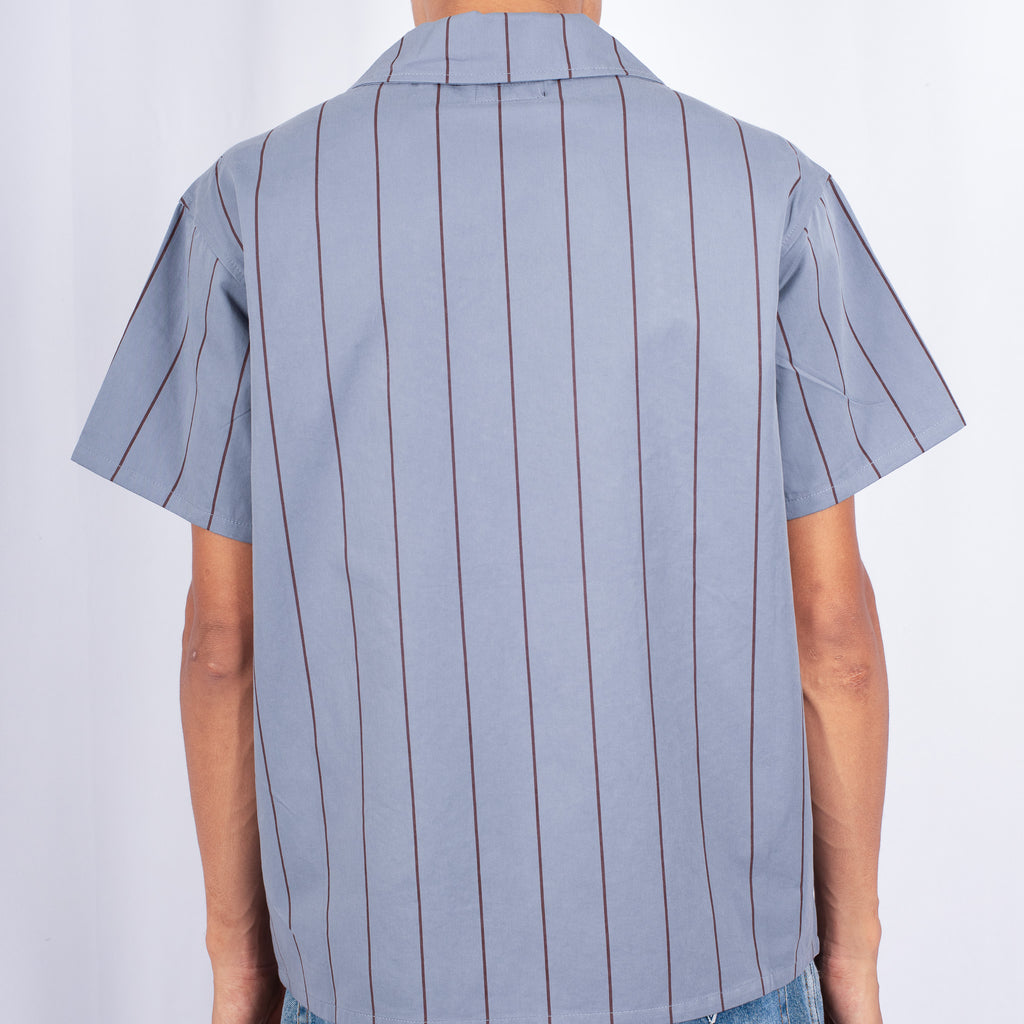 Pass~Port 'Striped Casual' T-Shirt (Light Blue)