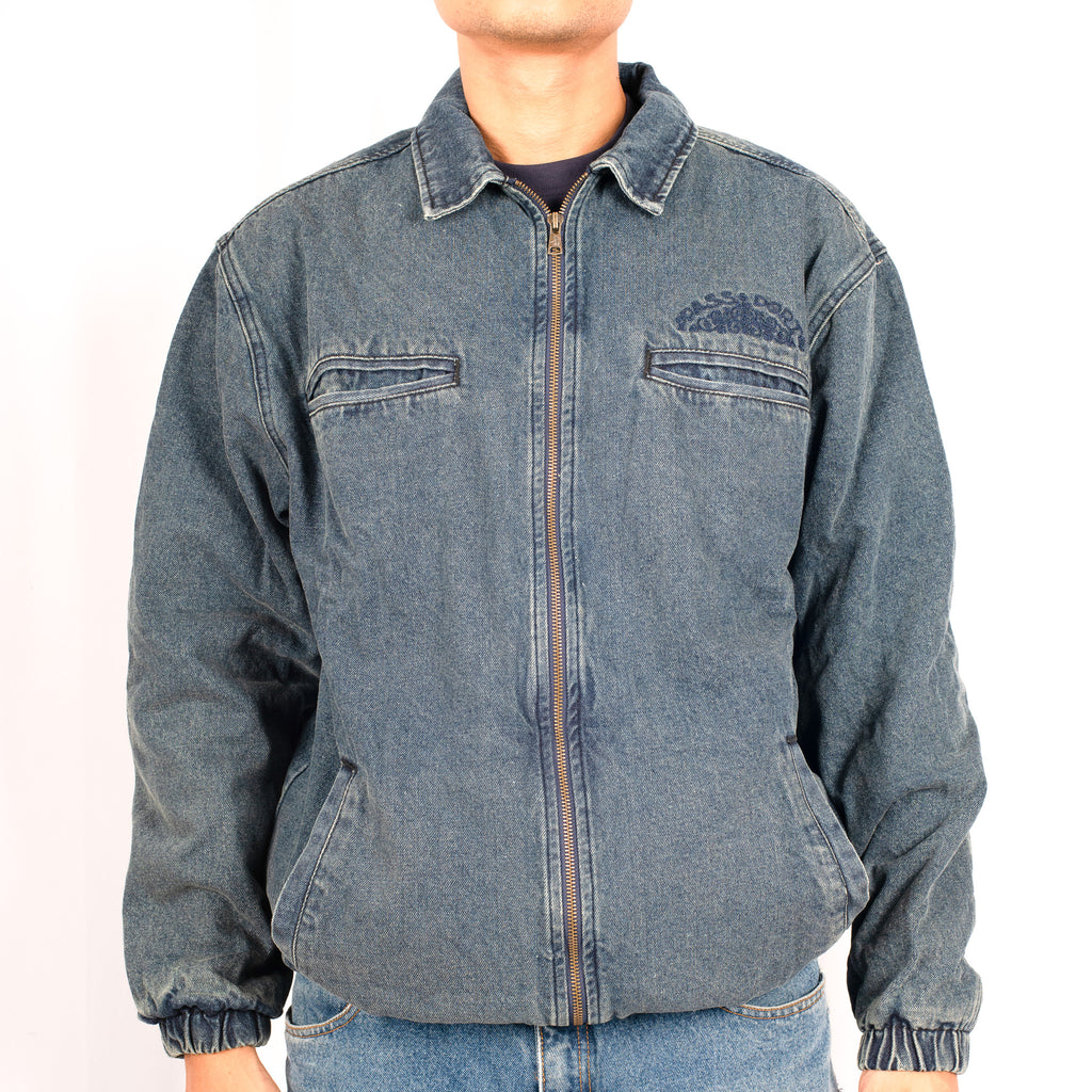 Pass~Port 'Vineyard Birds Denim Delivery' Jacket (Washed Indigo)