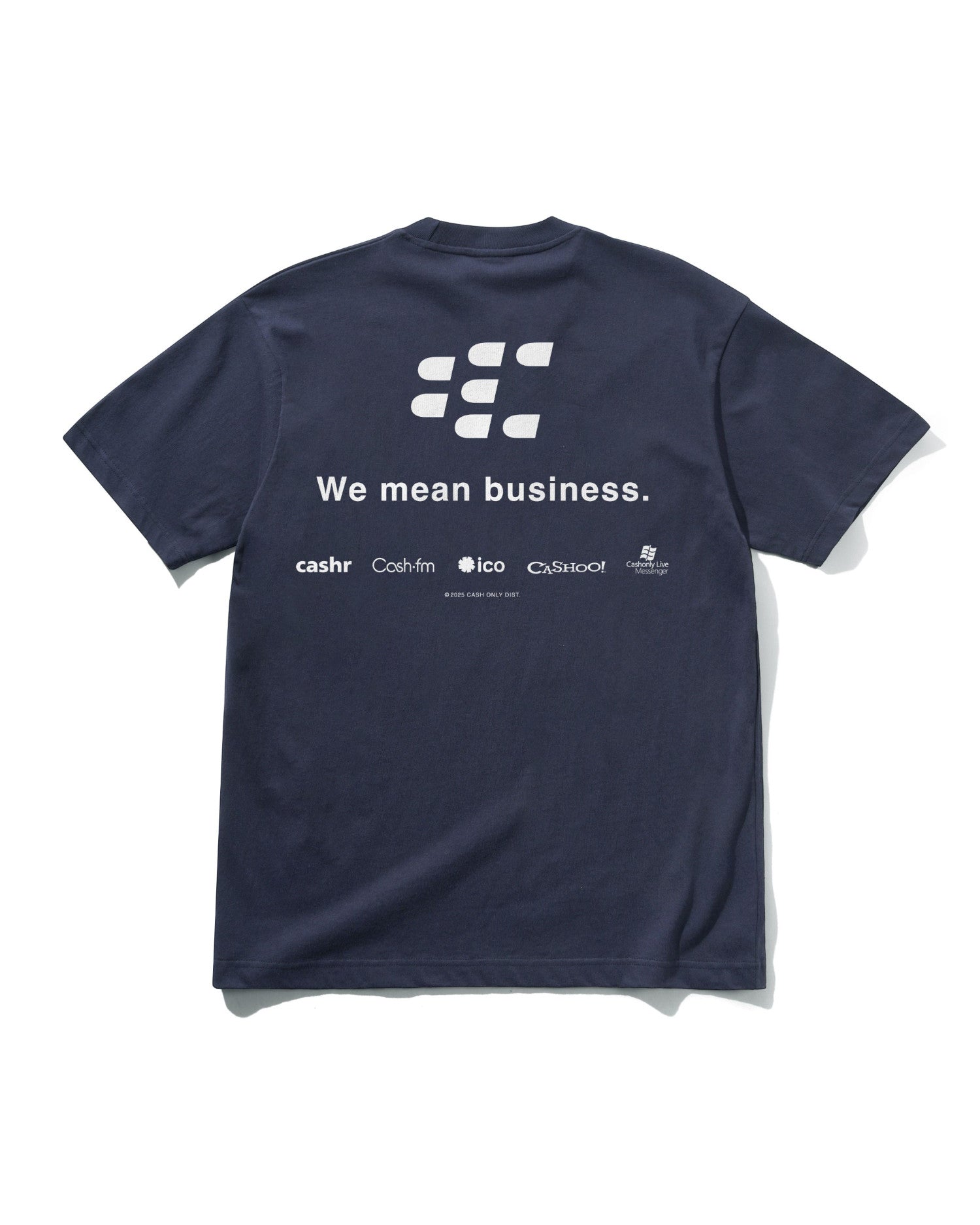 Cash Only 'Business' T-Shirt (Navy)
