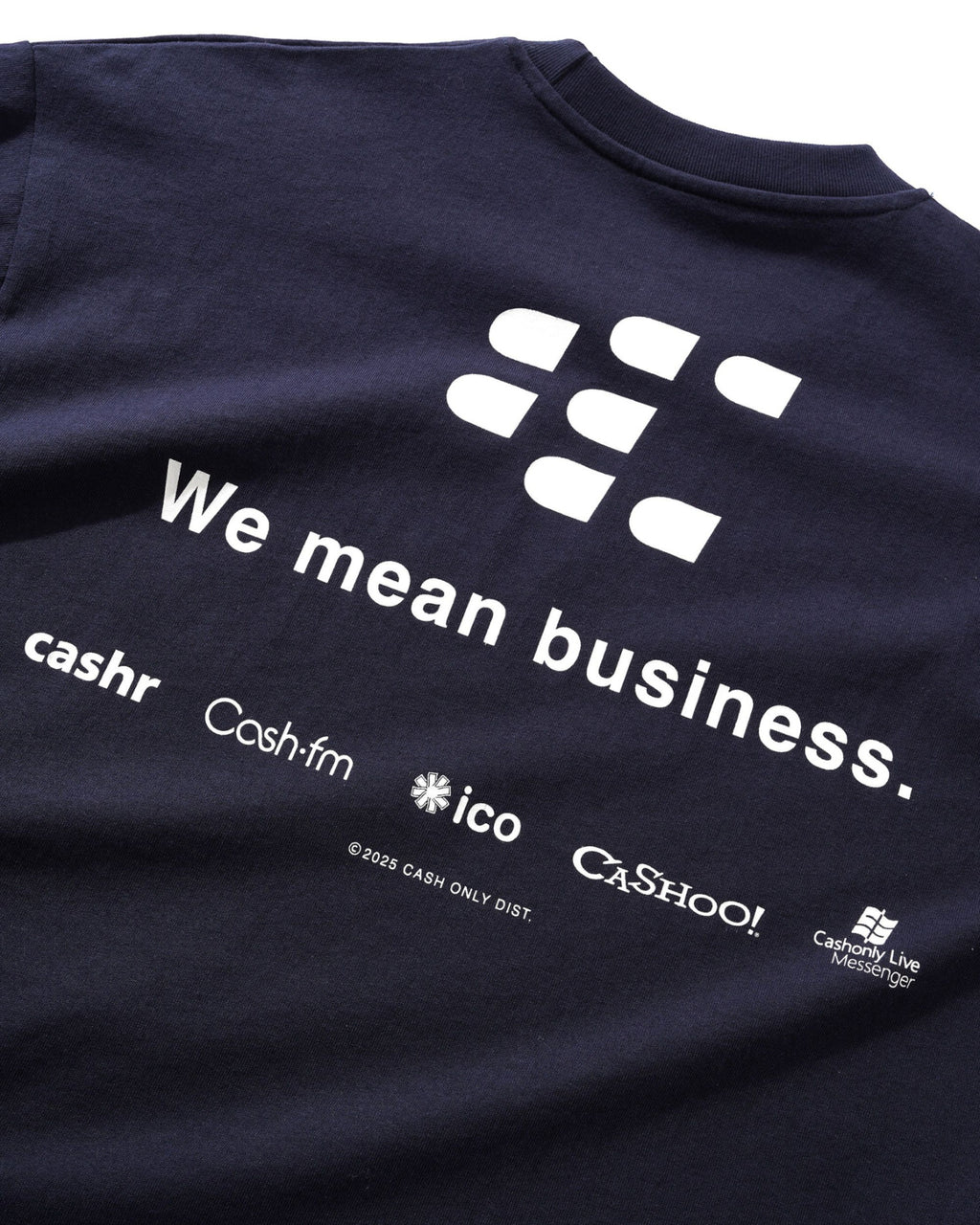 Cash Only 'Business' T-Shirt (Navy)